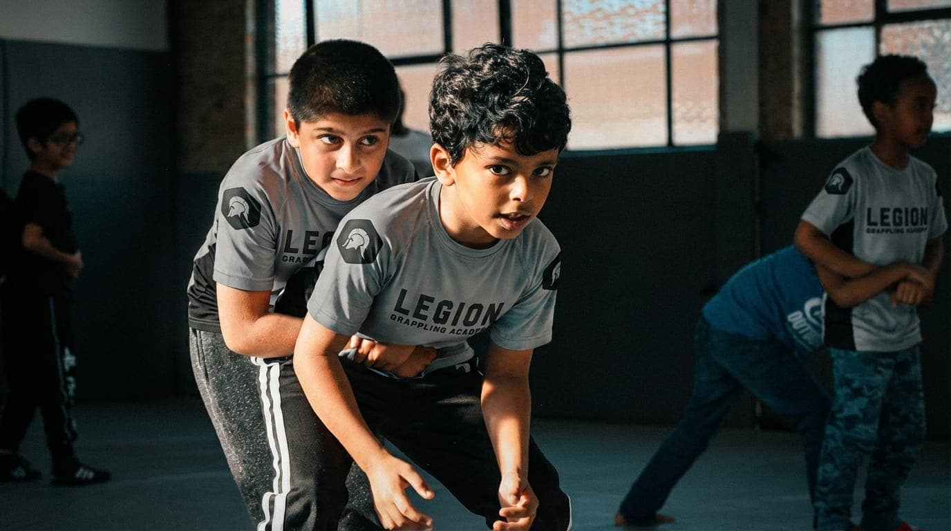 Boys Wrestling Training